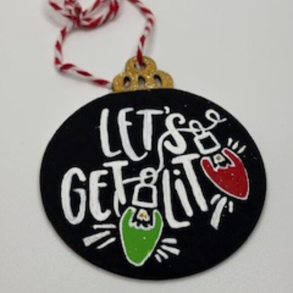 Black & White Hand-Painted Ornaments - Picture 11 of 13